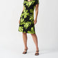 Joseph Ribkoff - Tropical Print Short Sleeve A-line Dress
