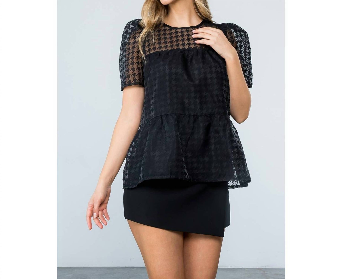 Thml - Mesh Short Sleeve Top