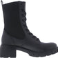 Steve Madden - Women''s Hunt Lace Up Rounded Toe Chunky Lug Sole Combat Boots