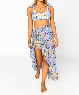 Buddylove - Cheek Bikini Bottom With Wrap Skirt Set