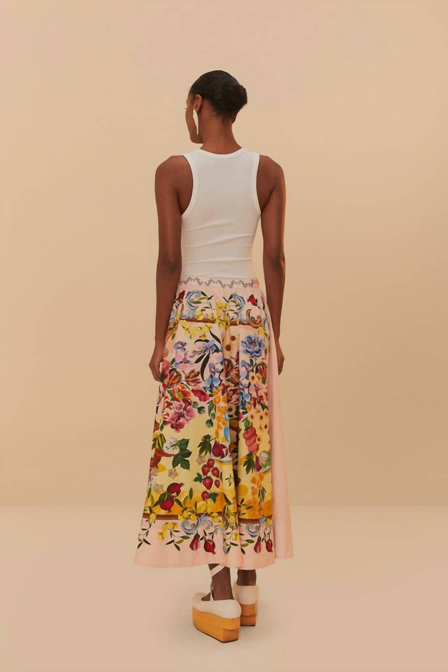 Farm Rio - Garden Terrace Midi Skirt