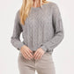 Another Love - Sari Sparkle Cable Knit Sweater
