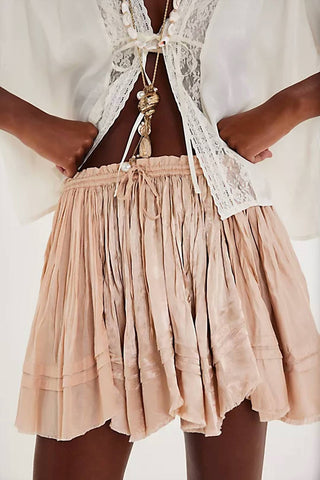 Free People - Third Charm Shine Mini Skirt