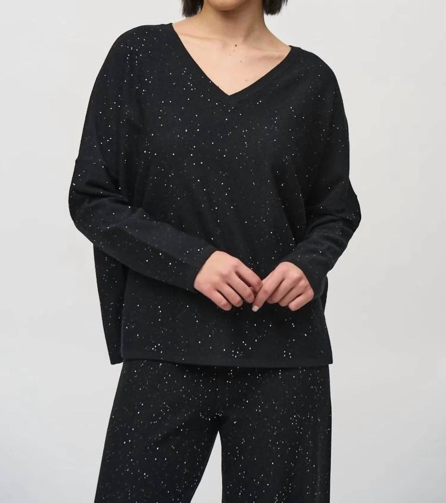 Joseph Ribkoff - Equined Sweater Knit Boxy Top
