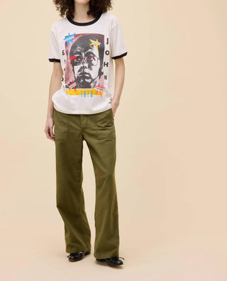 Daydreamer - Elton John 1973 Pop Art Oversized Ringer Tee
