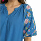 Umgee - Embroidered Sleeve Top - Plus