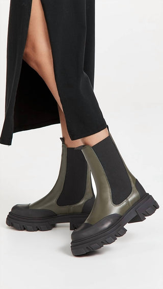 Ganni - Botas Chelsea Médias Femininas