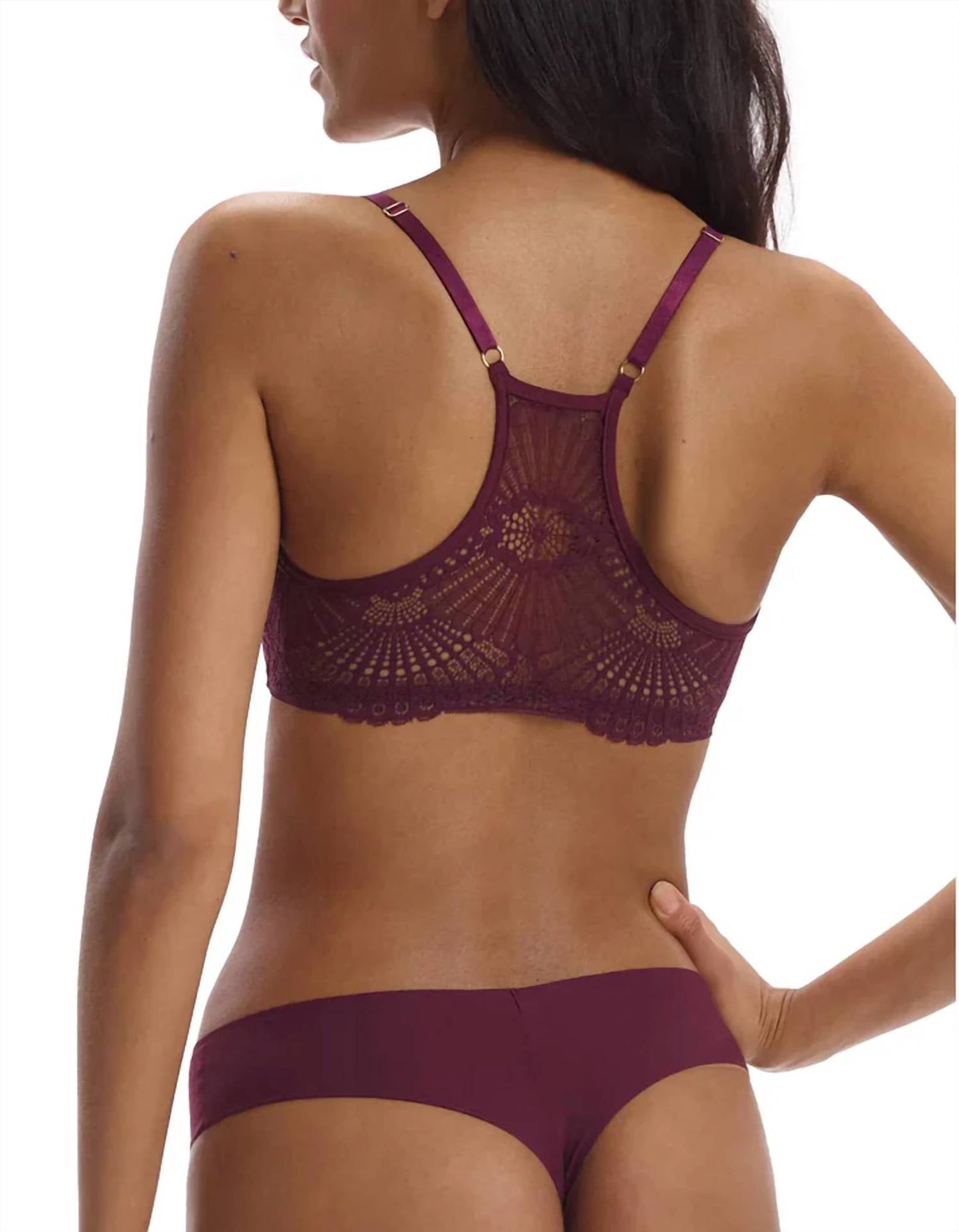 Commando - butter and lace racer back bralette