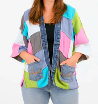 Shannon Passero - Patchwork Sweater Cardigan