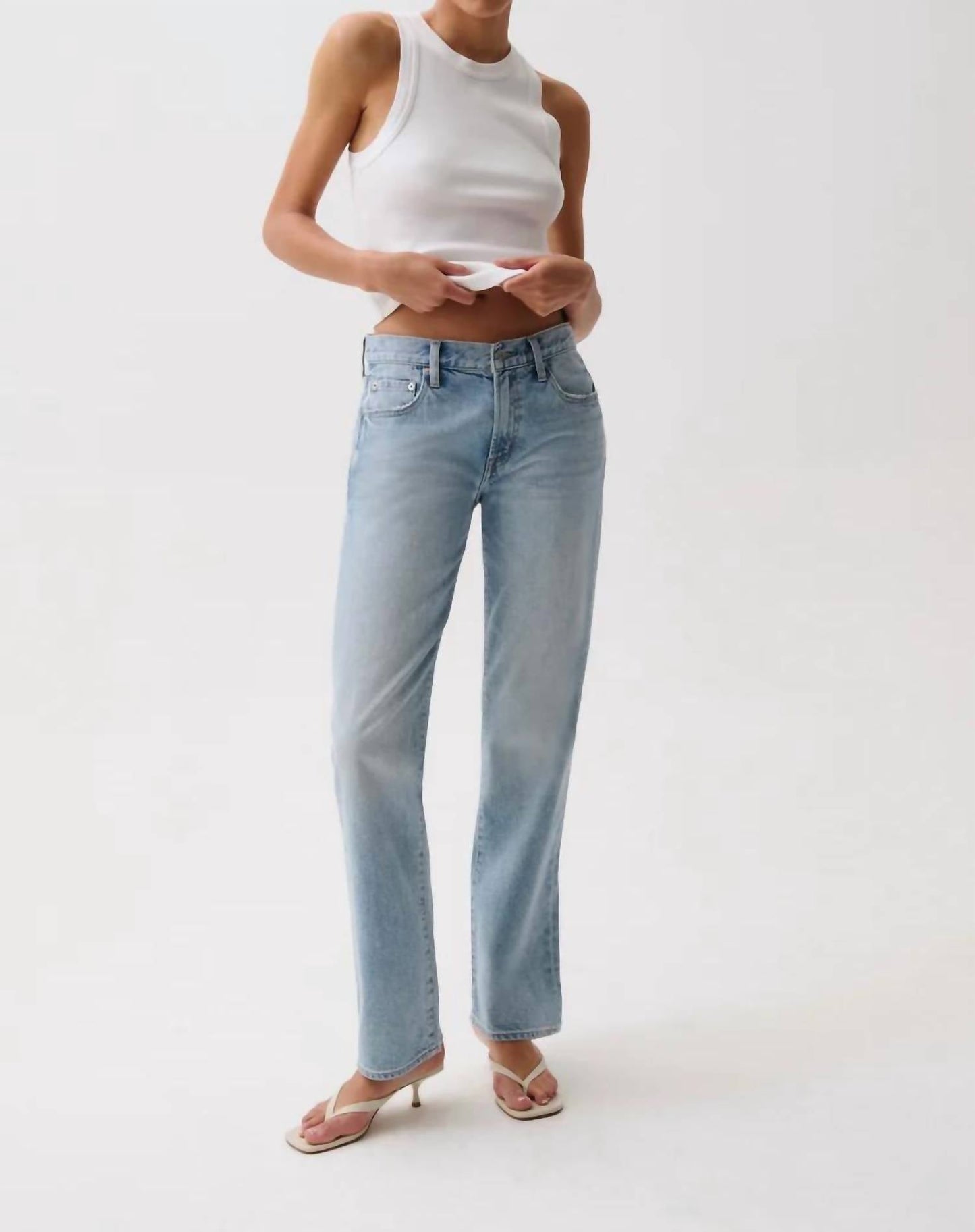 Pistola - Issa Mid Rise Relaxed Straight Jeans