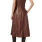 Paige - Fiorella Faux Leather Midi Dress