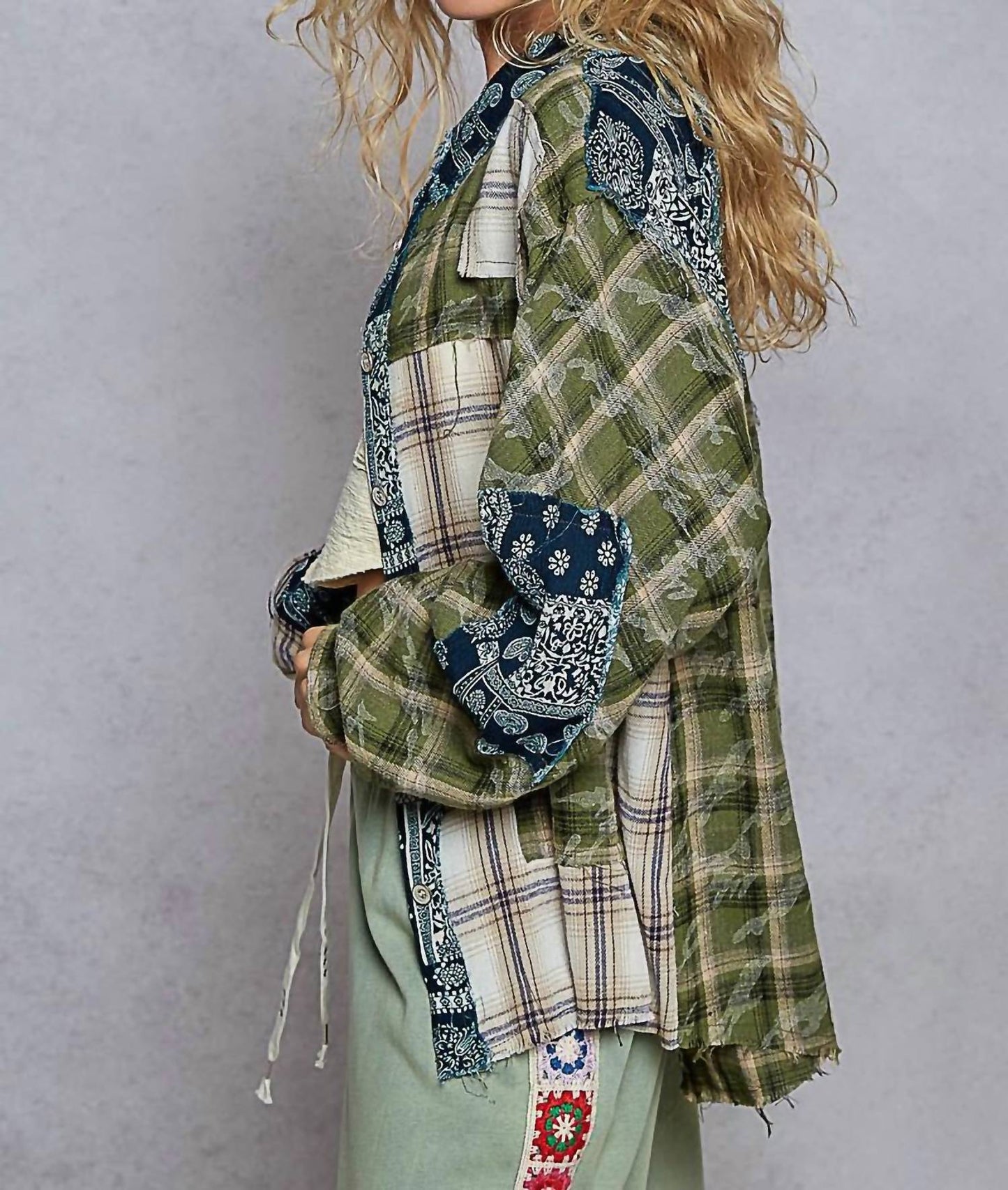 Pol - Vintage Button Down Plaid Shirt