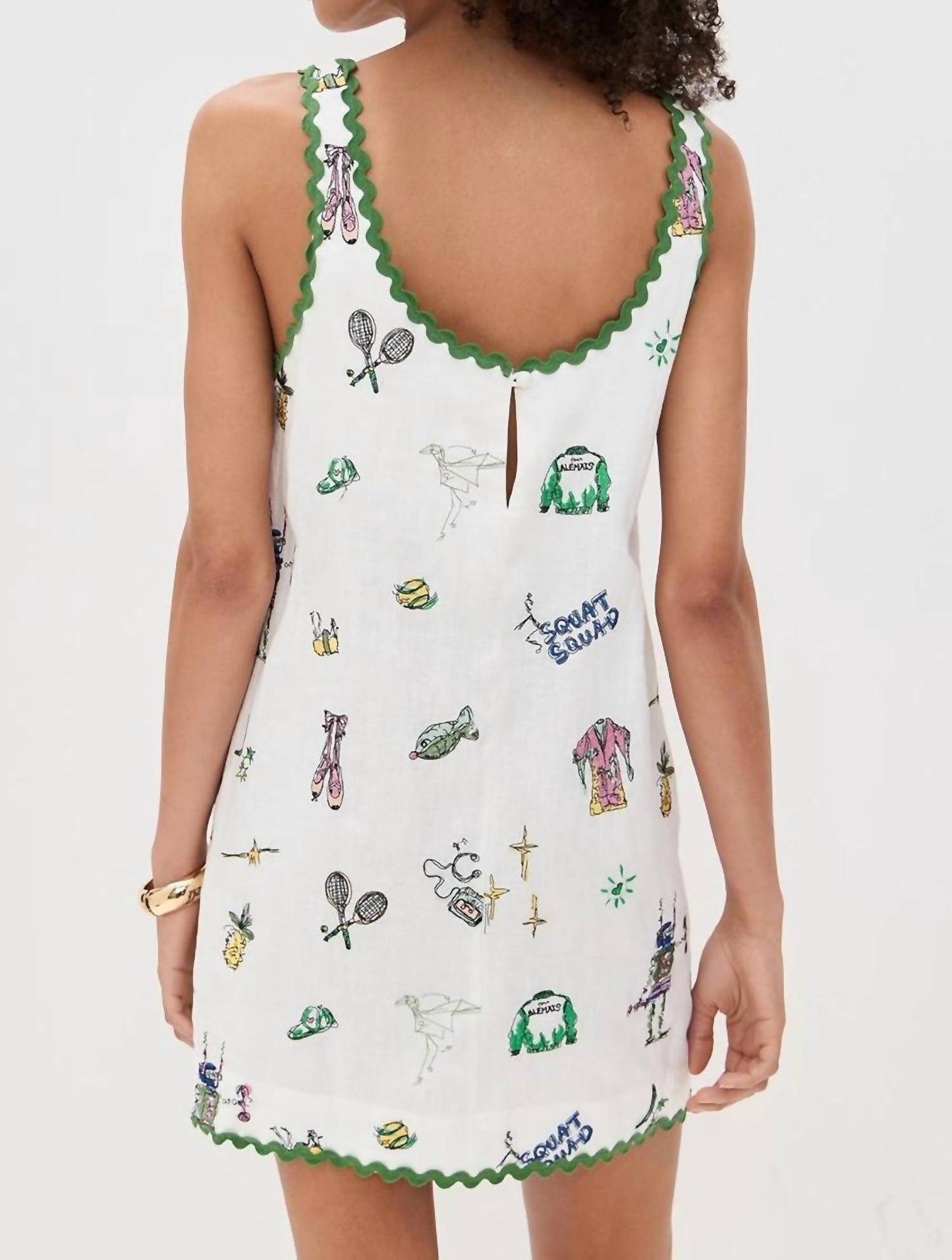 Alemais - Play Embroidered Mini Dress