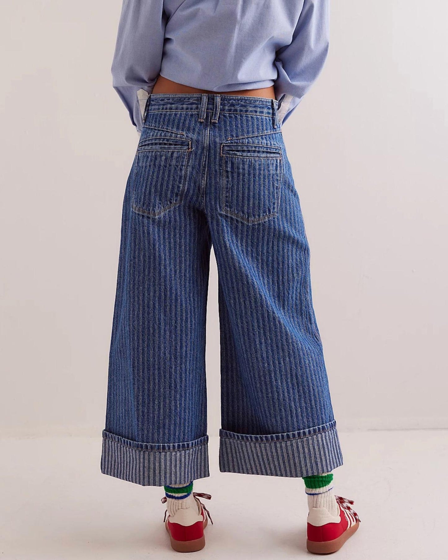 Free People - Brette Cropped Wide Leg Jeans