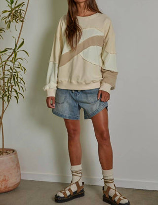 Por Together - Moletom Avenel Pullover com gola redonda