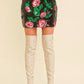 Cloud Ten - Flower Sequin Mini Skirt