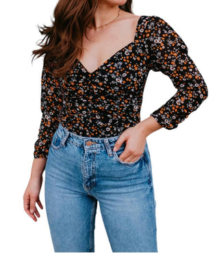 Label 86 - 3/4 Sleeve Blossom Top