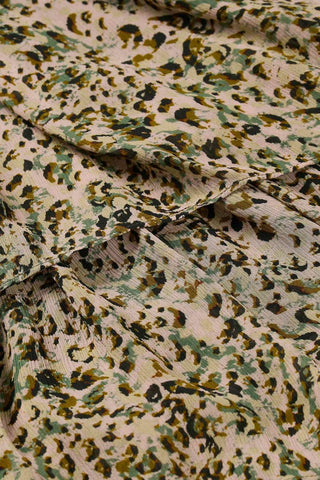 Bash - Midi Printed Ruffled Skirt