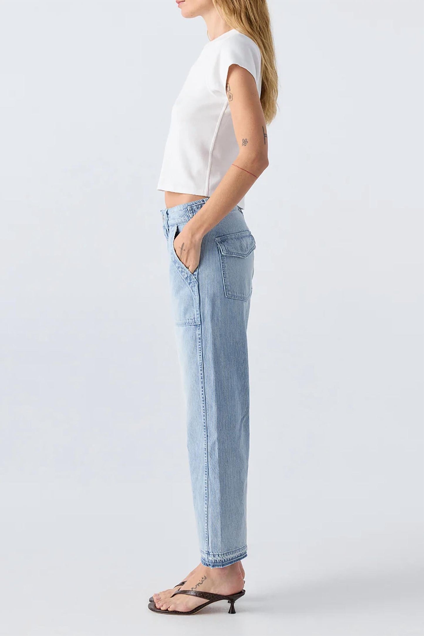 Amo - Easy Army Slouch Crop Jeans
