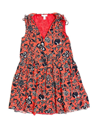 Nordstrom - Vestido de seda com estampa floral e decote em V Signature