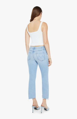 Mother - The Insider Fray Low-rise Stretch Crop Jeans