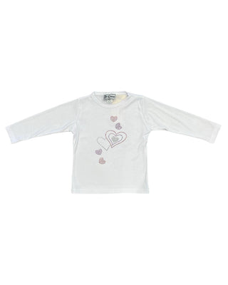 Dori Creations - Girl's Hearts Long Sleeve Tee