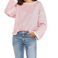 Double Take - Chic Dropped Shoulder Knit Top