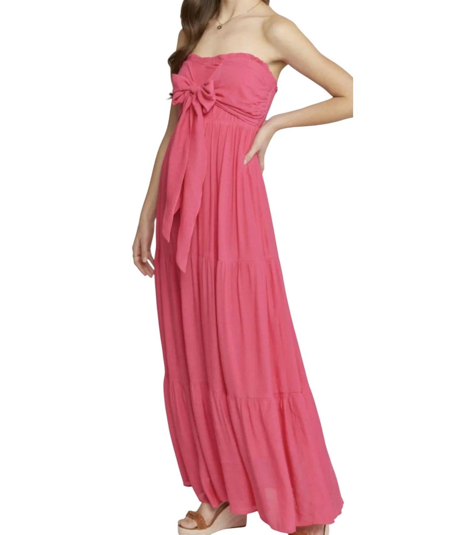 Entro - Strapless Maxi Dress
