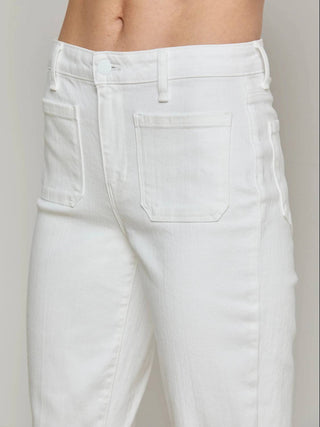 L'Agence - Noya High Rise Patch Pocket Slim Flare Jeans