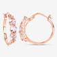 1.63 Carat Genuine Morganite and White Diamond .925 Sterling Silver Earrings