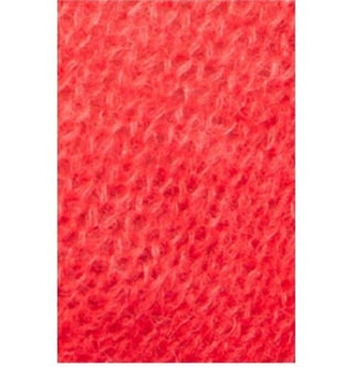 Free People - Suéter de malha coral com decote em V e gola em V