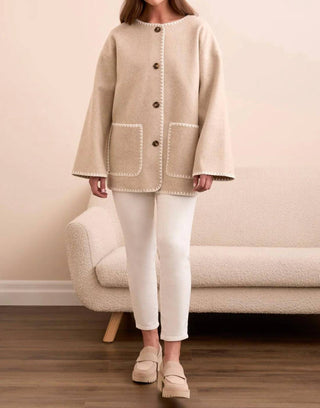 Tribal - Long Sleeve Button Front Coat