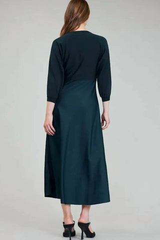 Current Air - Sweater Woven Combo Midi Dress