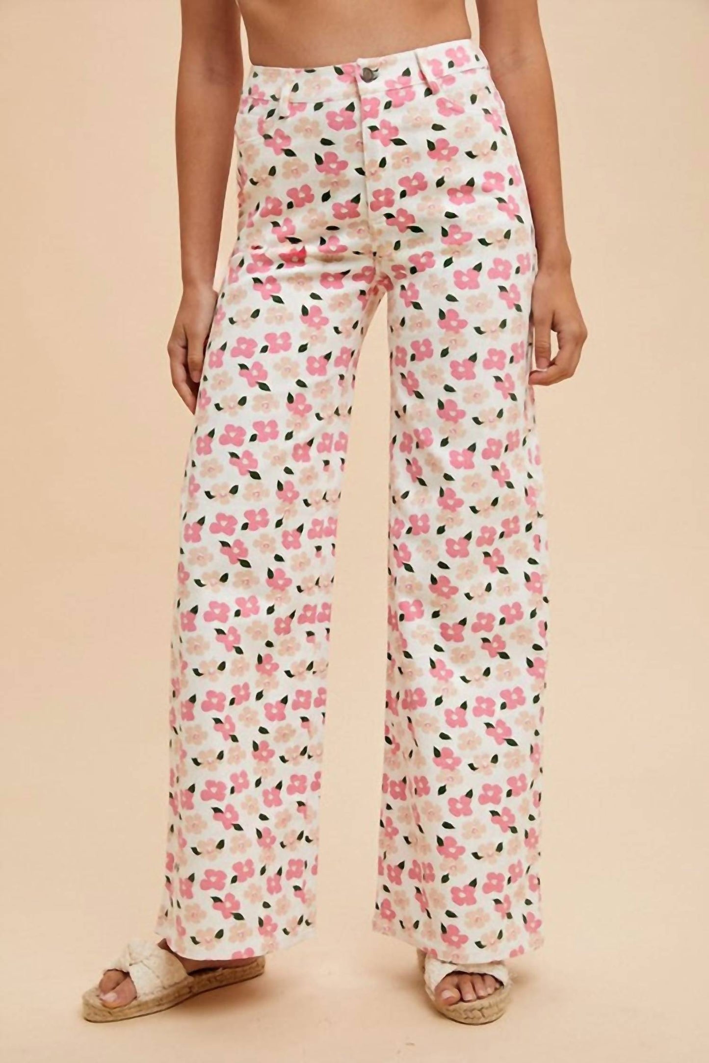 Anniewear - Daisy Denim Floral Jeans