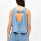 Ganni - Women's Broderie Anglaise Denim Shorts