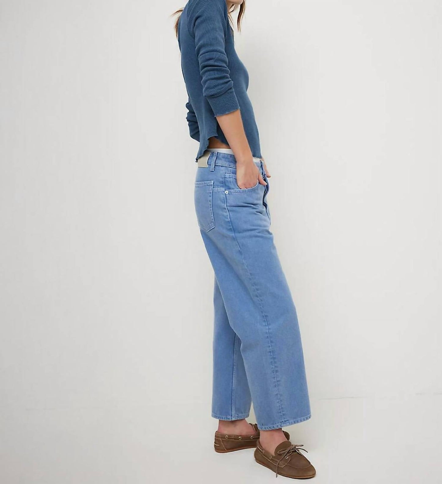 Free People - Deep Trance Boyfriend Barrel Jean