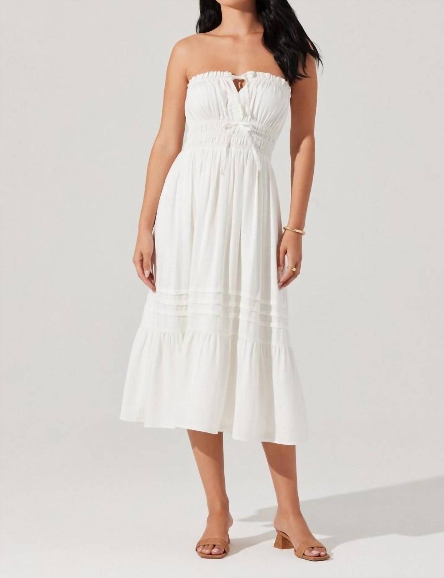 Astr - Aubrie Tie Front Dress