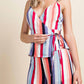 Honey Punch - Luna Striped Wrap Top