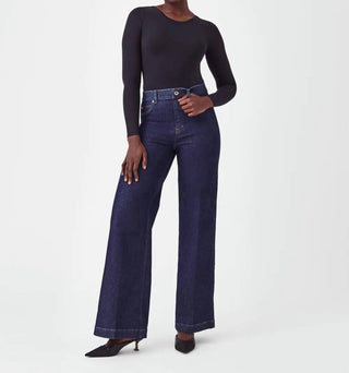 Spanx - Bodysuit de manga comprida com decote redondo Suit Yourself