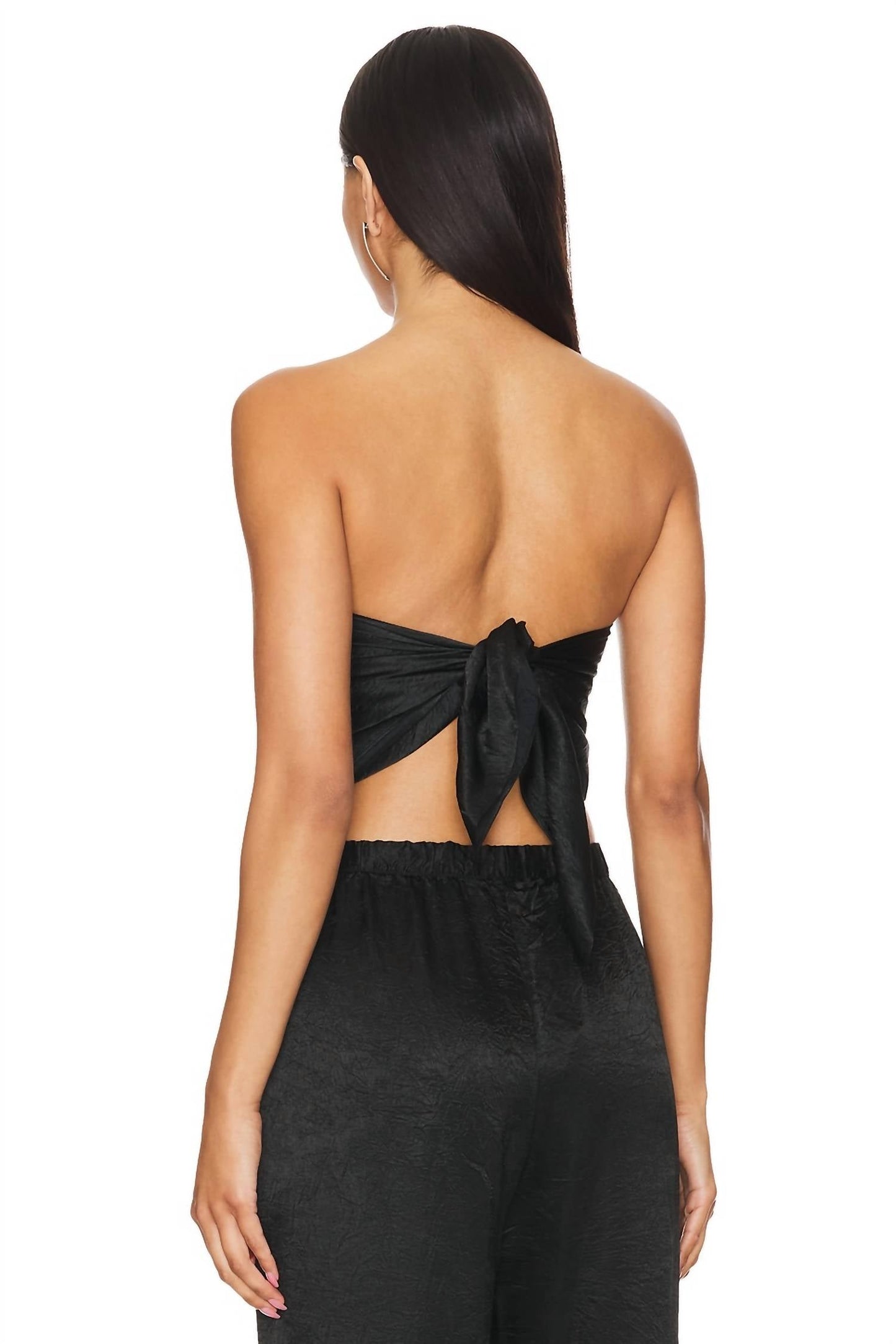 Enza Costa - Textured Satin Scarf Top