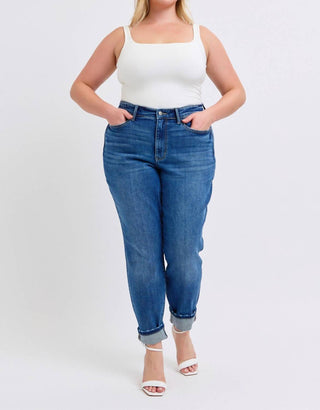 Judy Blue - Calça Jeans Boyfriend Cintura Média