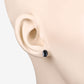 1.90 Carat Genuine Blue Sapphire 10K White Gold Earrings
