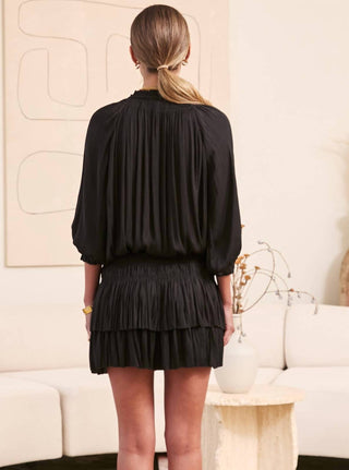 Current Air - Silk Pleated Mini Dress