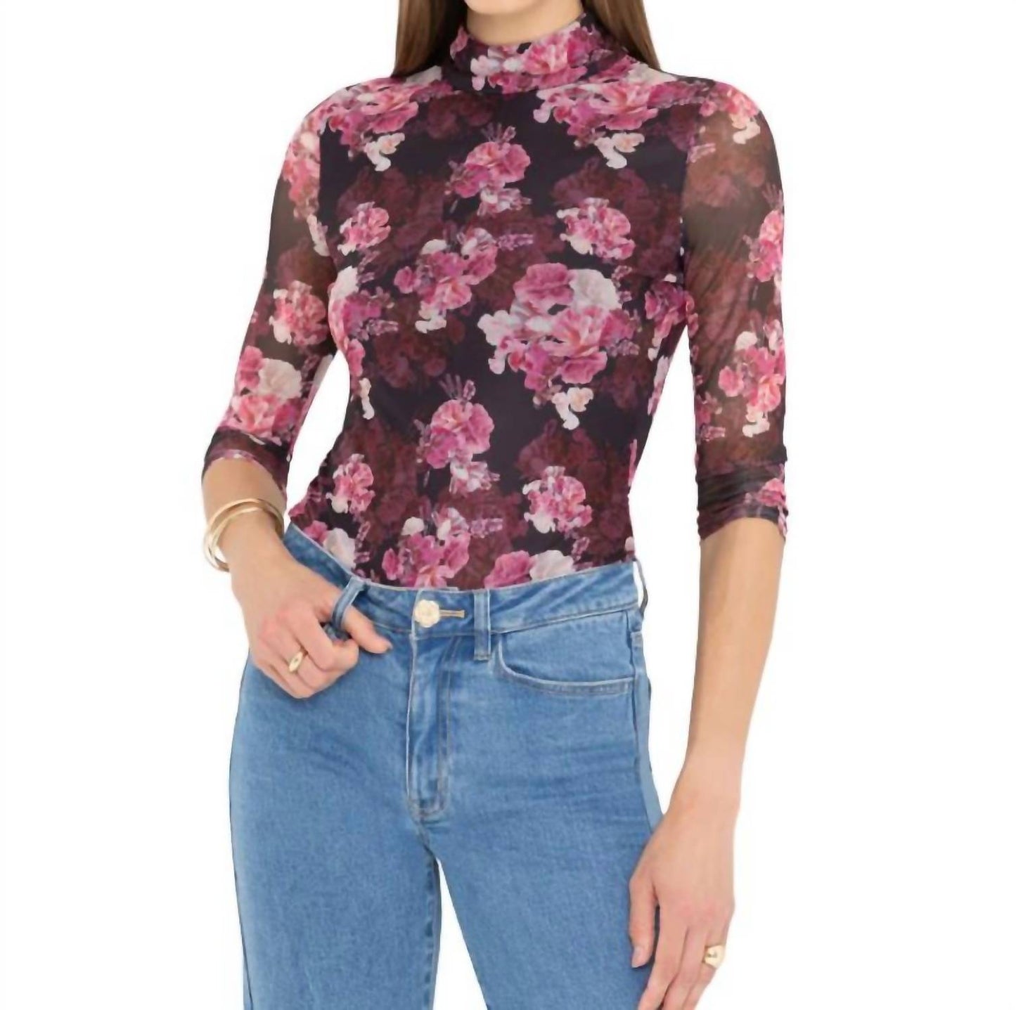 Generation Love - Women's Milo Floral Mesh Bodysuit