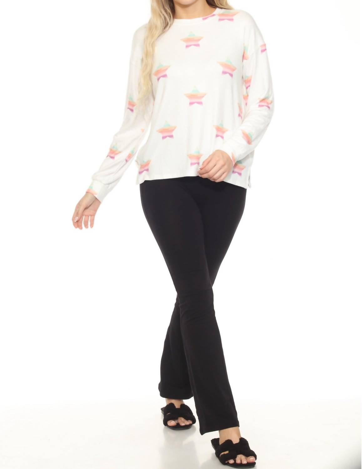 Pj Salvage - Women's Stardust Long Sleeve Lounge Top