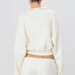 Eterne - Cropped Half-zip Sweatshirt