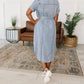 Geegee - Wait For It Denim Shirtdress