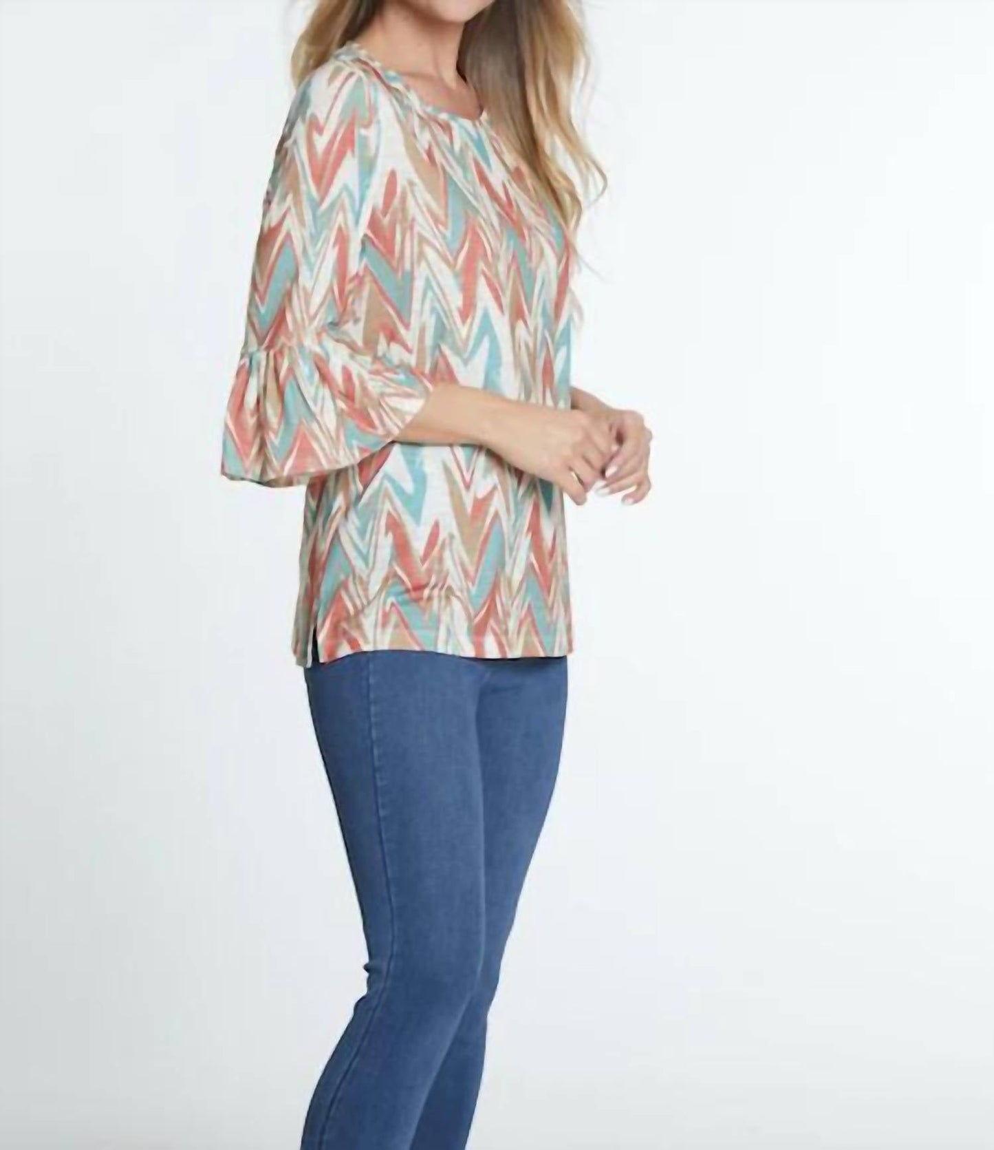 Multiples - 3/4 Flounce Sleeve Top