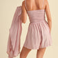 Klesis - Emilia Crinkle Romper And Shirt Set