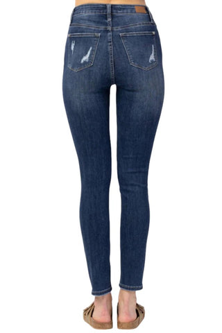 Judy Blue - Calça jeans skinny com blazer e botões
